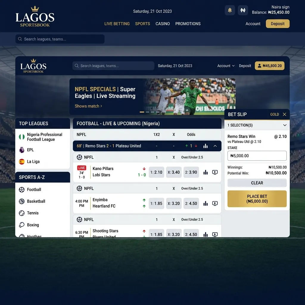 Lagos Sportsbook Registration: Step-by-Step Account Opening Guide Verification Preview