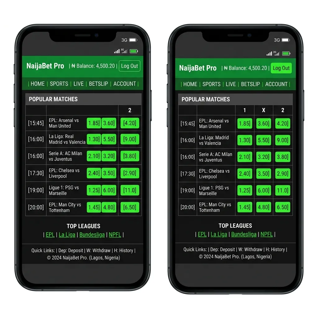 How to Access and Navigate the NaijaBet Pro Old Mobile Site Verification Preview